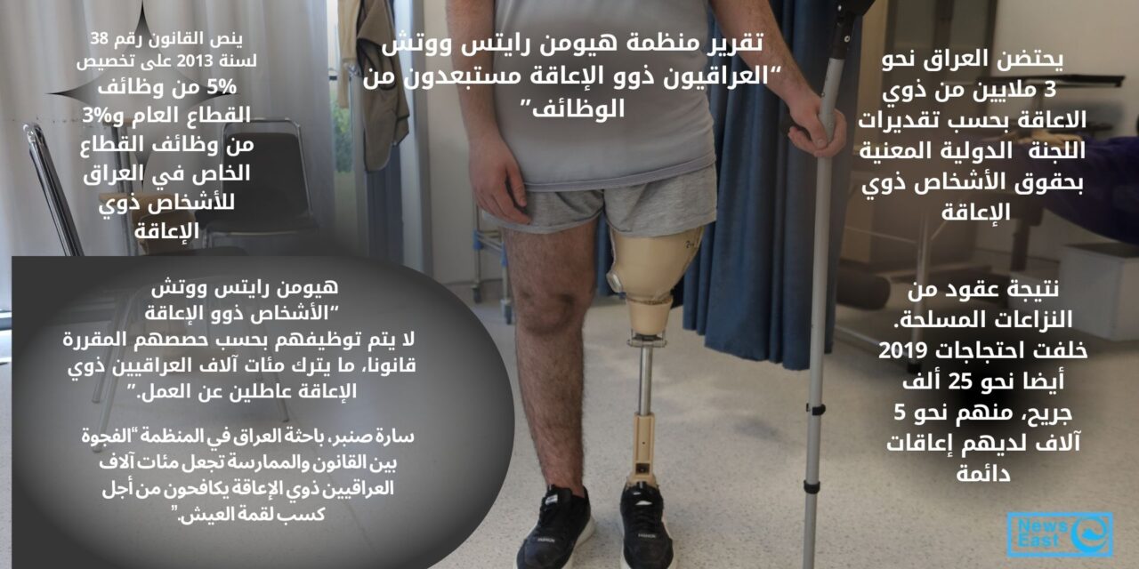 العراقيون ذوو الإعاقة مستبعدون من الوظائف