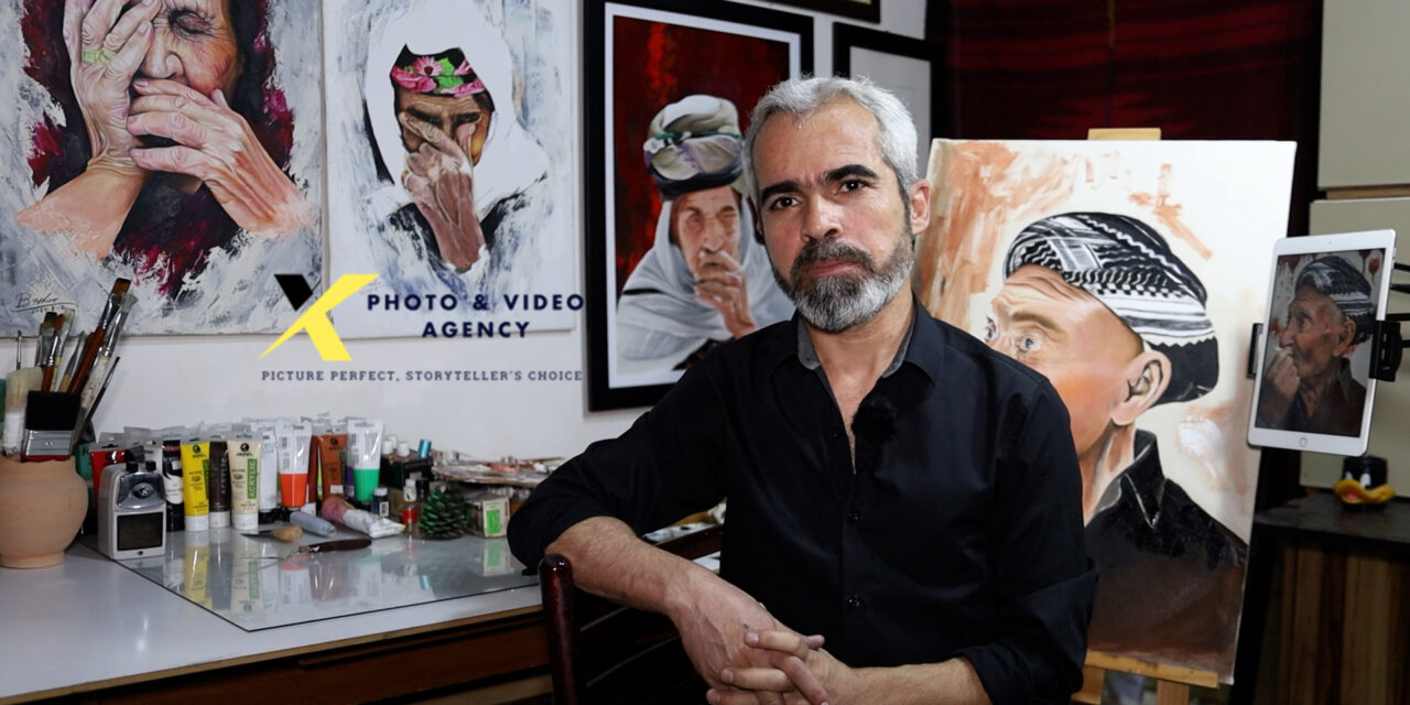 رسام سوري يوثق معاناة الحرب واللجوء عبر رسم الوجوه